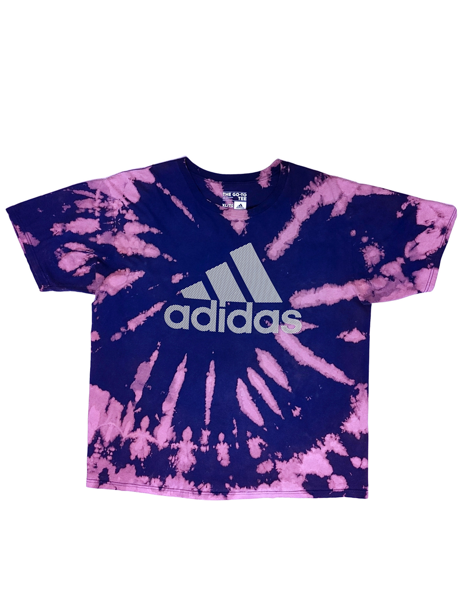 adidas purple tie dye shirt