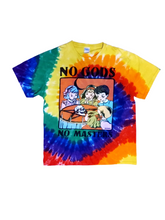 Load image into Gallery viewer, Y2K Tie Dye &quot;No Gods, No Masters&quot; T-Shirt - Size L
