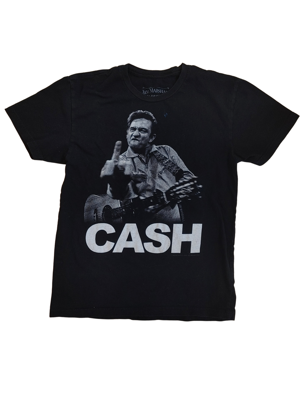 00s Classic Middle Finger Johnny Cash T-shirt - Size S