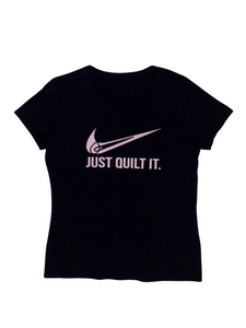 Y2K Fake Nike "Just Quilt It" T-shirt - Size L