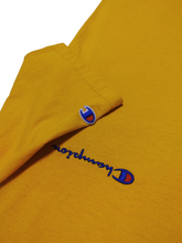 Load image into Gallery viewer, 90s Turmeric Yellow Champion T-Shirt - Size S
