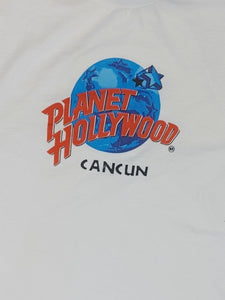 00s "Planet Hollywood Cancun" Logo T-shirt - Size 2XL
