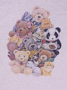 80s Adorable Teddybear and Kitty T-Shirt - Size XXL