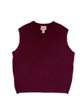 Load image into Gallery viewer, 80s Maroon &quot;Woolrich&quot; Sweater Vest - Size L
