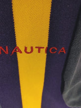 Load image into Gallery viewer, 90s &quot;Nautica&quot; Vertical Striped Polo Shirt - Size XL
