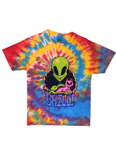 Load image into Gallery viewer, 00s Chill Alien Tie-Dye T-Shirt - Size M
