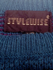 Funky Symmetrical Southwestern Knit Sweater (80s) - Size M