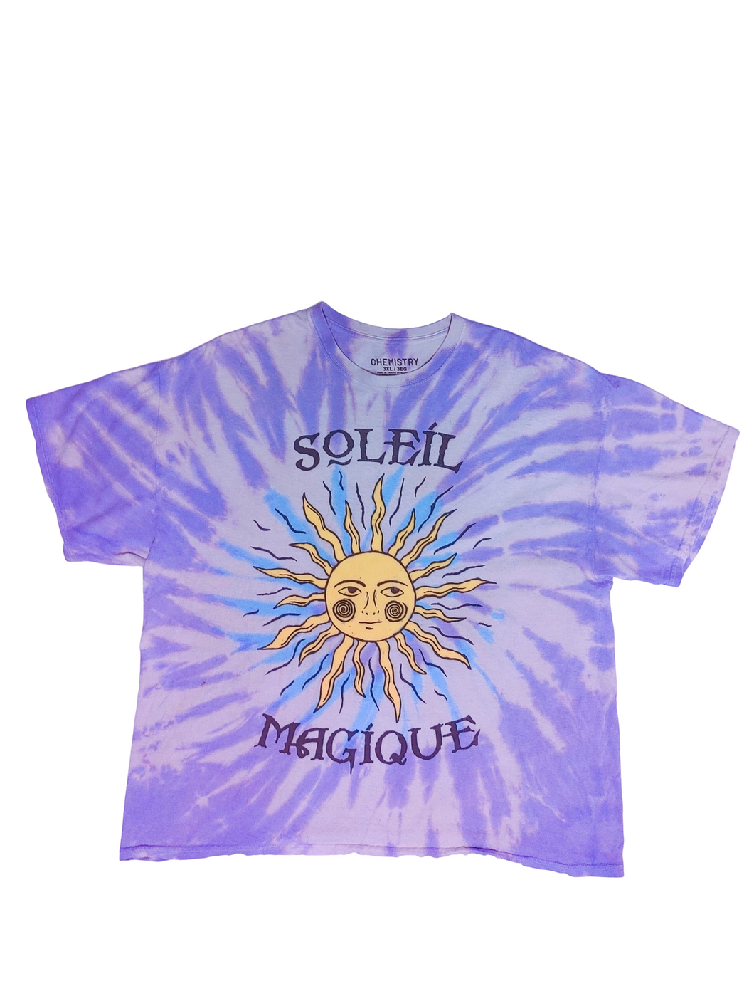 90s Magic Sun Tie Dye T-Shirt - Size 3XL