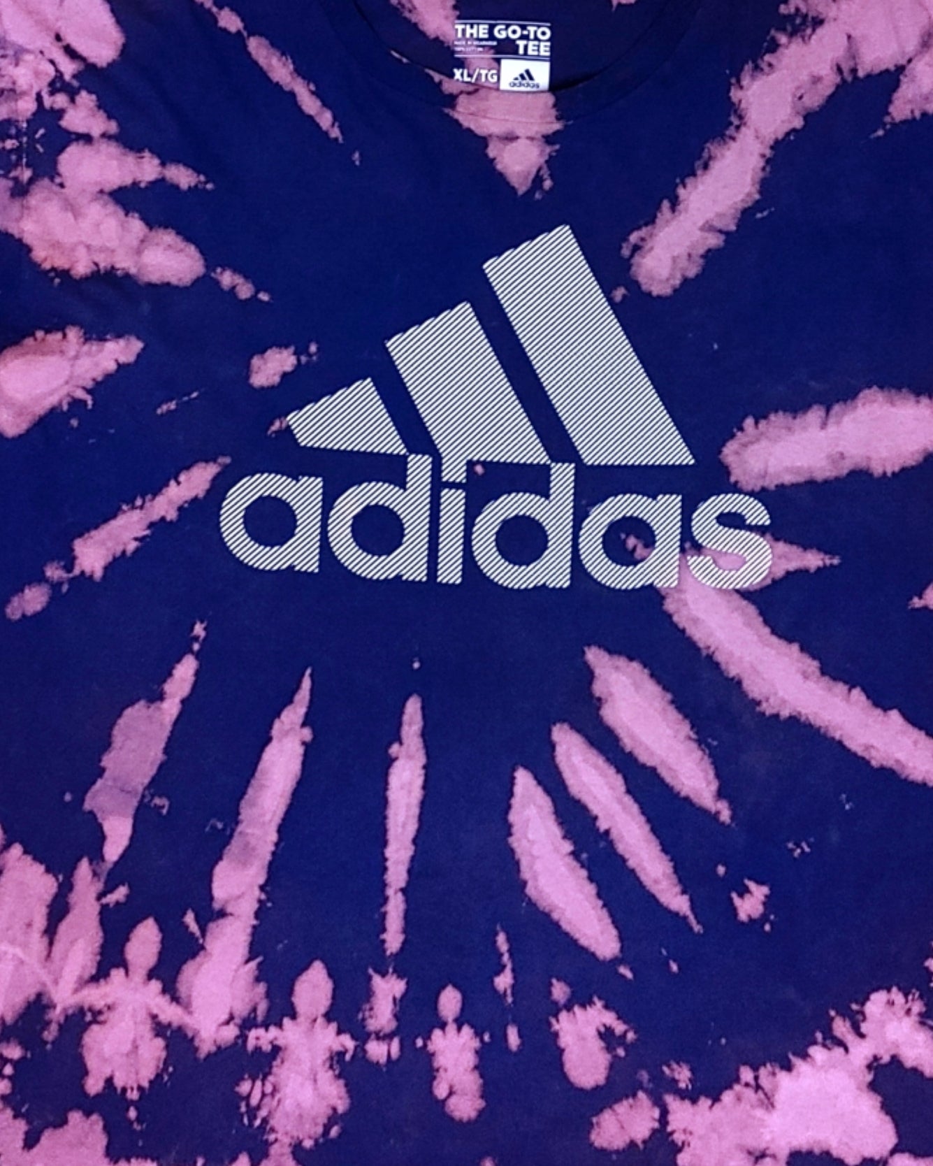 adidas purple tie dye shirt