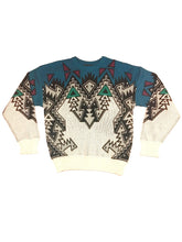 Load image into Gallery viewer, Funky Symmetrical Southwestern Knit Sweater (80s) - Size M
